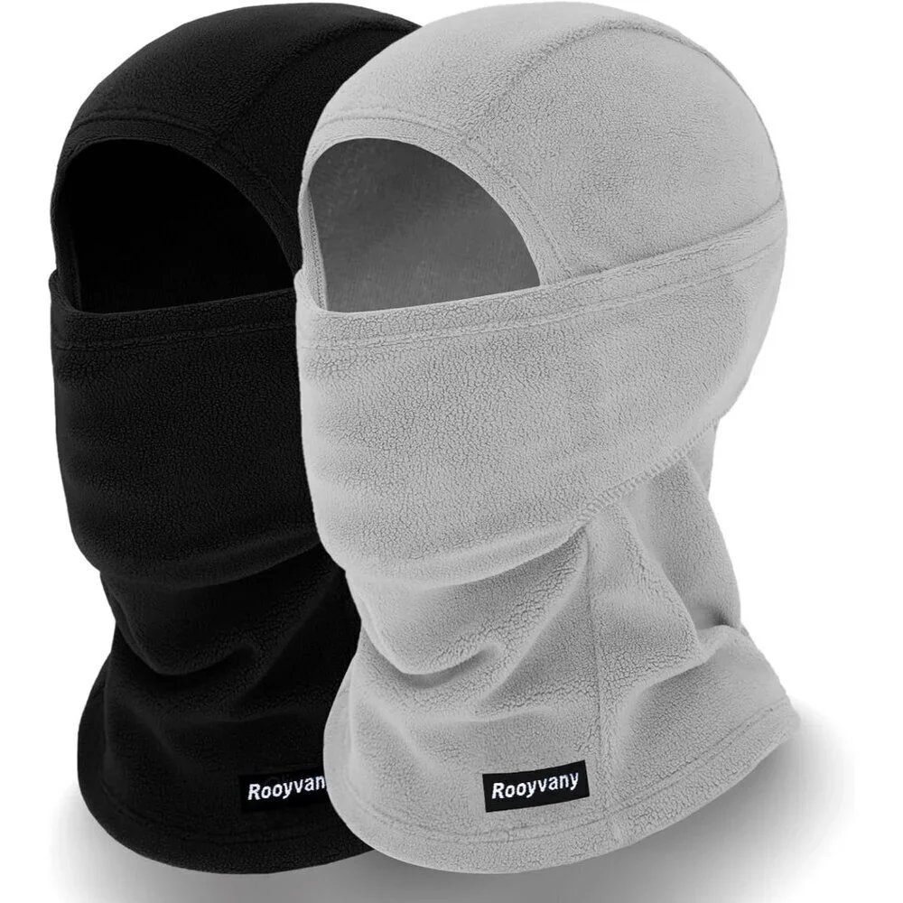 Women's Black/light Grey Balaclava Mask Windproof Lightweight Winter Face Mask